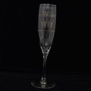 2004 BKC Burger King Corporation 50 Year Anniversary Champagne Flute Glass Crown